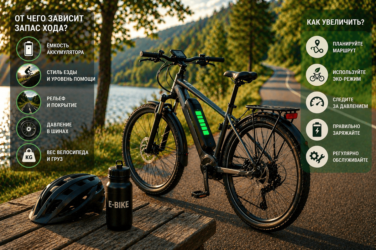  | Блог GONKA.BY | Мототехника в рассрочку, кредит, лизинг, оплата частями, доставка по Беларуси - фото запас хода электровелосипеда: от чего зависит и как увеличить