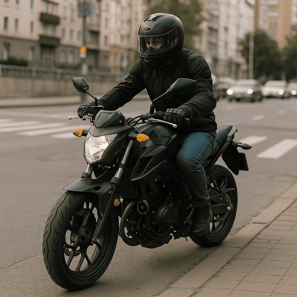 Правила езды на мотоцикле в городе